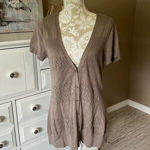 l.N. Studio button down knit top, M •